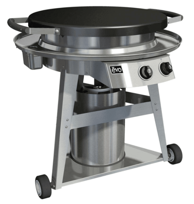 Evo Professional Wheeled Cart Flat Top Gas Grill