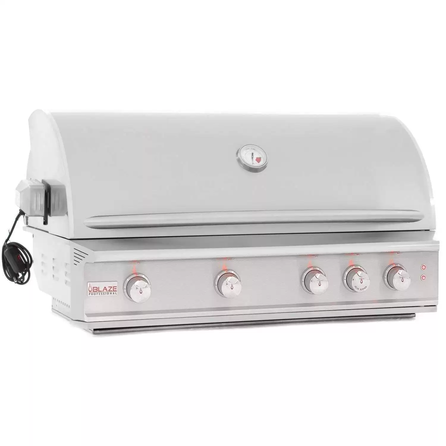 Outdoor Kitchen Professional Built-in BBQ Grill | 44" 4-Burner Natural Gas NG Grill W/Rear Infrared Burner | Perfect For Outdoor Cooking & Entertaining By Blaze |Stainless Steel | BLZ-4PRO-NG
