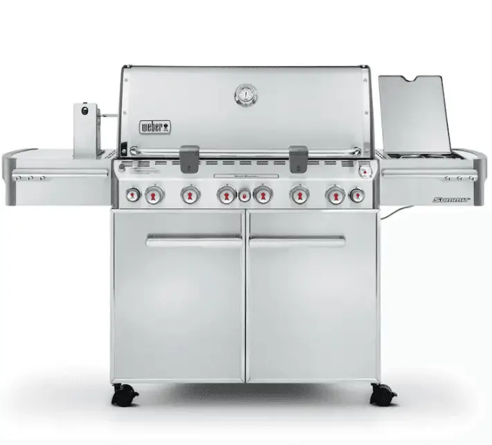 Weber Summit S-670 Gas Grill With Rotisserie & Side Burner