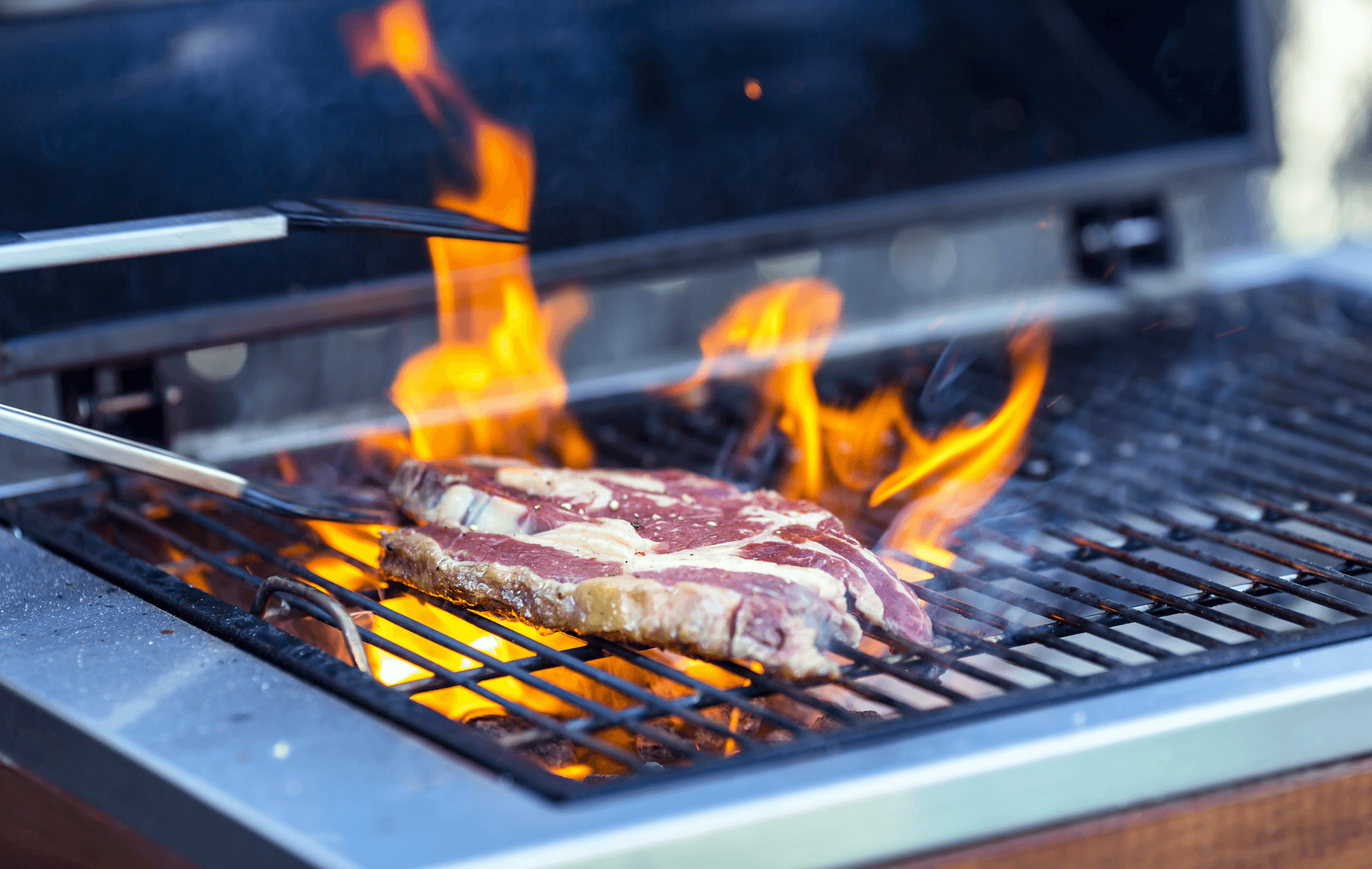 Steak on Grill