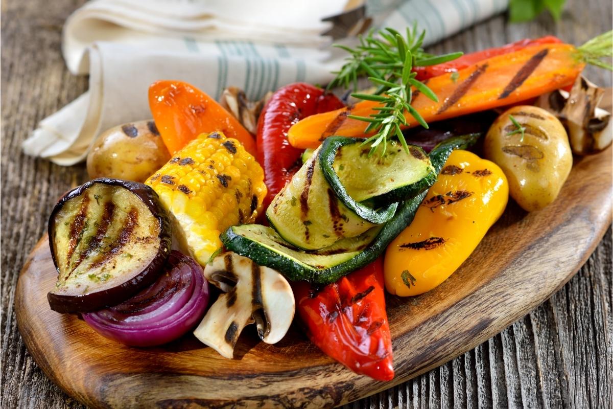 Grilled Carrot With Avocado and Mint