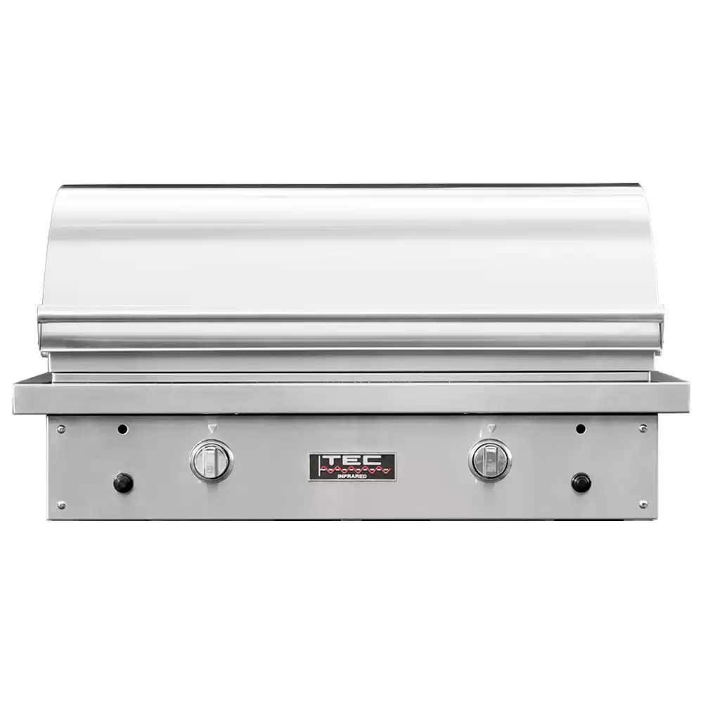 TEC Sterling Patio 2 FR Infrared Built-In Grill with Full Warming Rack (STPFR2NT-PFR2WR39), Natural Gas