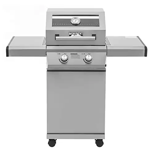Monument Grills 2-Burner Gas Grill with Clear View Lid