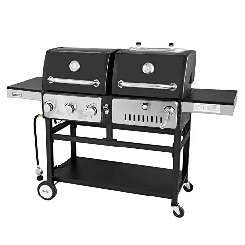 Royal Gourmet 3-Burner Gas and Charcoal Grill Combo