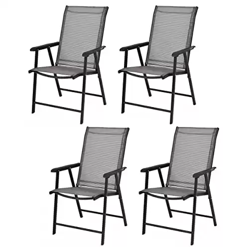 Giantex Set of 4 Folding Outdoor Chairs