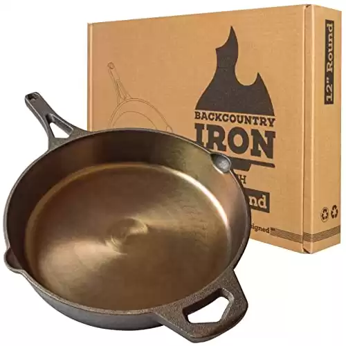 Backcountry Iron Smooth Cast Iron Skillet (12 Inch)
