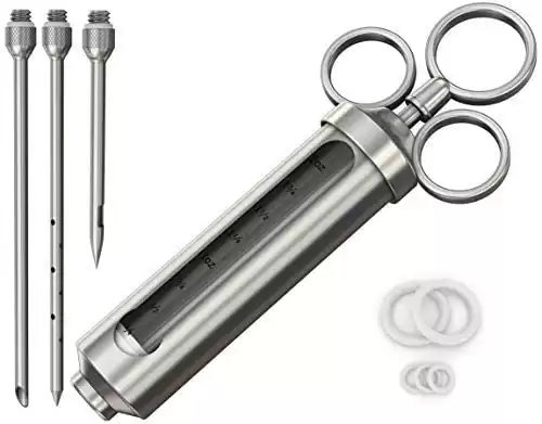 Cave Tools Stainless Steel Meat Injection Syringe Kit
