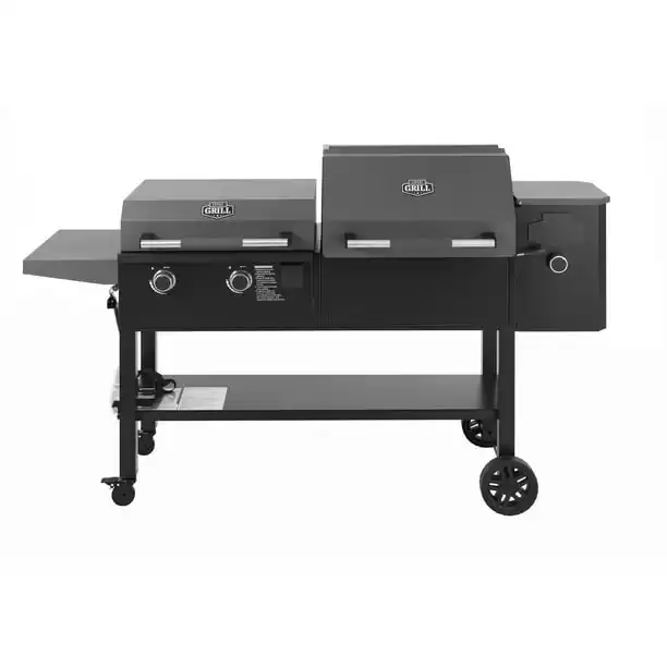 Expert Grill Concord 3-In-1 Pellet Grill Smoker and Propane Gas Griddle
