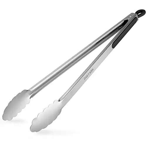17-Inch Extra Long Stainless Steel BBQ Tongs