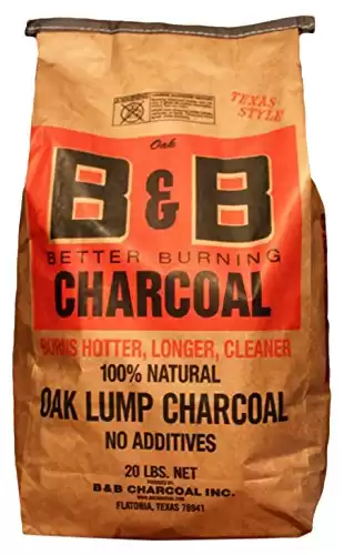 B&B Charcoal Oak Lump Charcoal, Oak