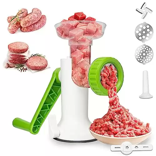 Lisa Enjoyment Manual Meat Grinder with Stainless Steel Blade