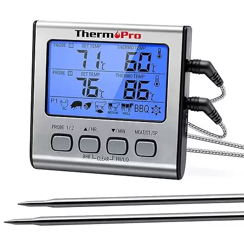 ThermoPro TP-17 Dual Probe Digital Meat Thermometer