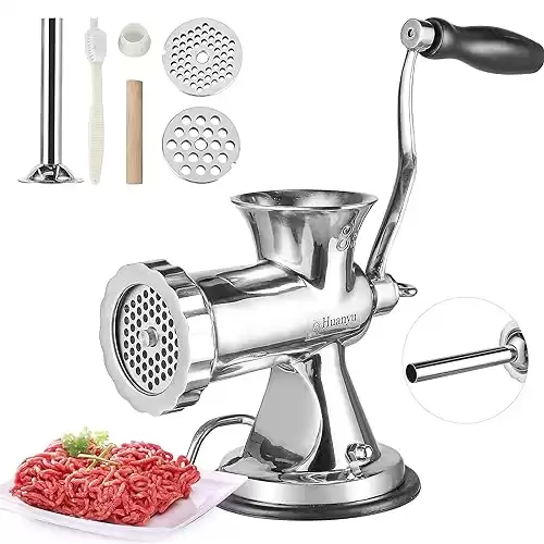 Huanyu Manual Meat Grinder with Hand Crank