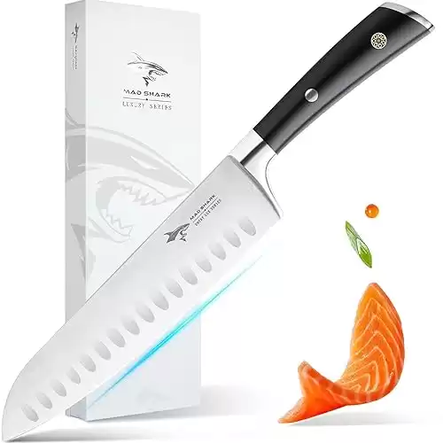 Mad Shark Professional 8 Inch Santoku Knife