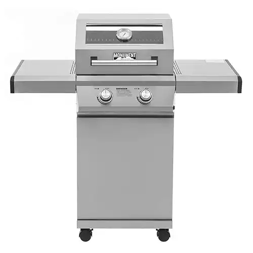 Monument Grills 2-Burner Gas Grill with Clear View Lid