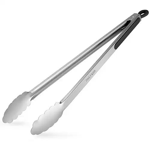 17-Inch Extra Long Stainless Steel BBQ Tongs