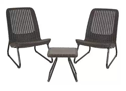 Keter Resin Wicker Patio Furniture Set