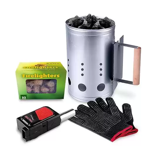 Homenote Charcoal Chimney Starter Set