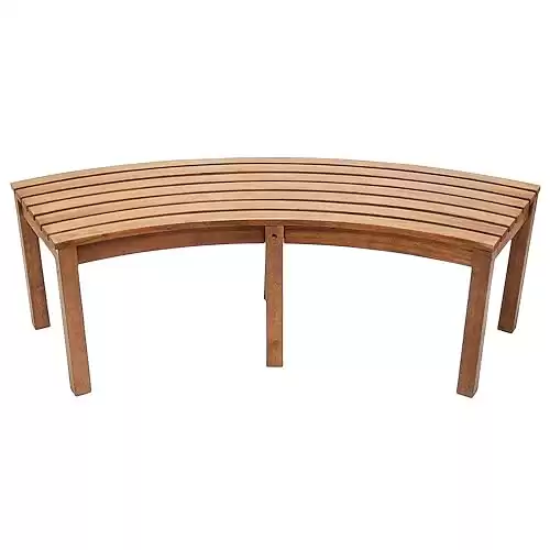 Achla Designs Curved Backless Bench